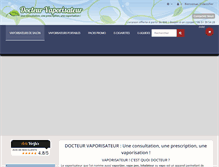 Tablet Screenshot of docteur-vaporisateur.com